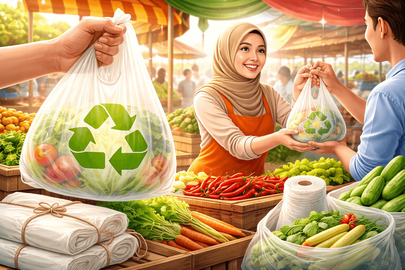 How Plastic Bag Suppliers Are Helping Malaysia’s Hawkers and Wet Markets Go Green